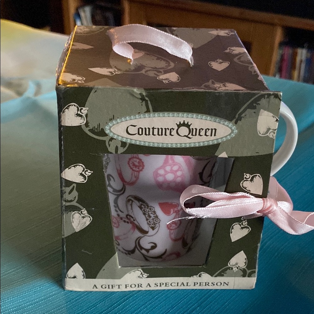 Couture Queen Pink and White Mug